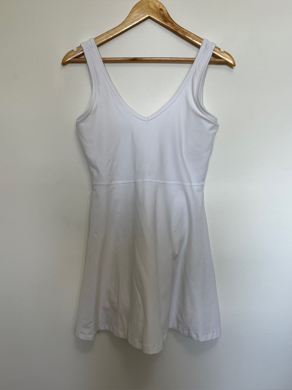 Beyond Yoga White Active Mini Dress Size M Tennis Pickleball Built in Shorts